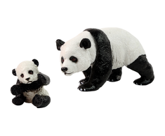 Lean Toys Figūrėlių rinkinys LeanToys panda su jaunikliu