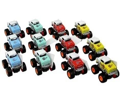 Lean Toys Mašinėlės 4x4 klasikinis didelių ratų modelis