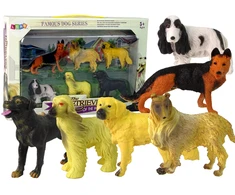 Šunų figūrėlių rinkinys Lean Toys, 6vnt