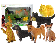 Šunų figūrėlių rinkinys Lean Toys, 6vnt