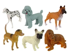 Šunų figūrėlių rinkinys Lean Toys, 6vnt.