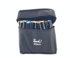 Lean Toys Dvipusiai alkoholio pagrindo flomasteriai Pro Touch, 60 vnt.