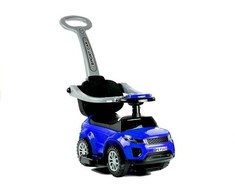 Lean Cars Automobilis varomas kojomis su rankena tėvams 614W Mėlyna