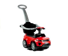 Lean Cars Vaikiškas automobilis su rankena 614W, raudonas