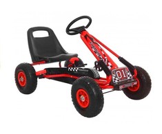 Lean Cars Kartingas Lean Toys A-15, raudonas