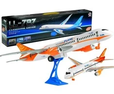 Lean Toys Didelis lėktuvas su stoveliu, 65 cm