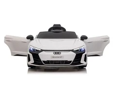 Lean Cars Vienvietis akumuliatorinis automobilis Audi E- Tron GT, baltas