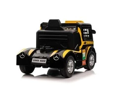 Lean Cars Vienvietis elektromobilis vaikams Mercedes-Benz Axor XMX622, geltonas