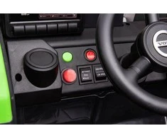 Lean Cars Vienvietis akumuliatorinis eskavatorius vaikams Volvo DK-VE888 Lean Toys, žalias
