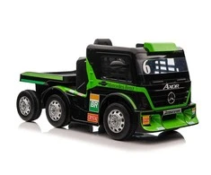 Lean Cars Vienvietis elektromobilis su priekaba Mercedes-Benz Axor XMX622, žalias