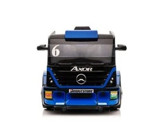 Lean Cars Vienvietis elektromobilis su priekaba Mercedes-Benz Axor XMX622, mėlynas