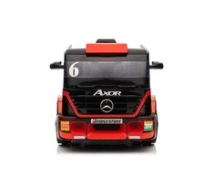 Lean Cars Vienvietis elektromobilis su priekaba Mercedes-Benz Axor XMX622, raudonas