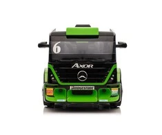 Lean Cars Vienvietis elektromobilis su priekaba Mercedes-Benz Axor XMX622, žalias