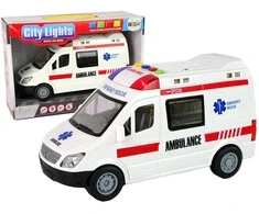 Lean Toys Greitosios pagalbos automobilis su garsais ir šviesomis