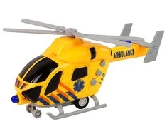 Žaislinis Pagalbos sraigtasparnis su garsais Lean Toys, geltonas