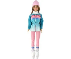 Lean Toys Lėlių rinkinys Anlily su rogutėmis