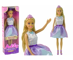 Lean Toys Lėlė Anlily princesė violetine suknele
