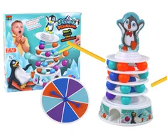 Lean Toys Arkadinis žaidimo „Pingvinų kamuoliukų bokštas“ komplektas