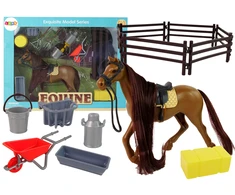 Lean Toys Figūrėlių rinkinys: Arklių ūkis su priedais LeanToys