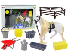 Žaislinis žirgas su priedais Lean Toys