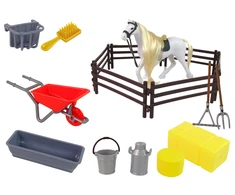 Žaislinis žirgas su priedais Lean Toys