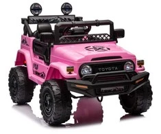 Lean Cars Akumuliatorinis automobilis vaikams Toyota FJ 4x4, rožinės spalvos