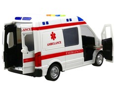 Lean Toys Auto Krankenwagen Musik und Lichteffekte