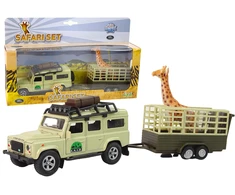 Lean Cars Hipo Land Rover su priekaba ir žirafa HIPO dėžutėje