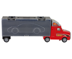Lean Toys Automobilių sunkvežimis su 6 mašinėlėmis