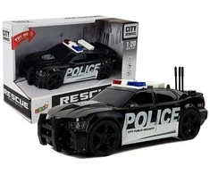 Policijos automobilis su garso ir šviesos efektais Lean Toys 1:20