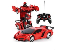 Auto Robotas transformeris 2in1 Lean Toys, raudonas