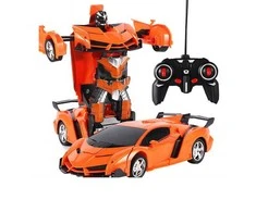 Auto Nuotoliu valdomas raudonas robotas transformatorius
