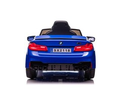 Lean Cars Vienvietis elektromobilis vaikams BMW M5 Drift, mėlynas