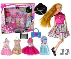 Lėlė Lean Toys Emily su drabužiais