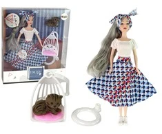 Lean Toys Lėlė Emily, 30 cm, su šviesiais plaukais ir mėlynomis akimis
