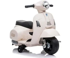 Lean Cars Elektrinis motoroleris vaikams Vespa GTS 300 Mini, baltas