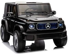 Lean Cars Akumuliatorinis automobilis vaikams Mercedes EQG 4x4, juodos spalvos