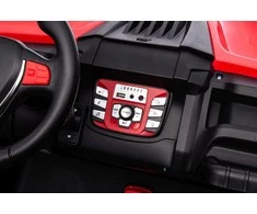 Lean Cars Dvivietis vaikiškas elektromobilis S618 4x4, raudonas