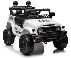 Lean Cars Akumuliatorinis automobilis vaikams Toyota FJ 4x4, baltos spalvos