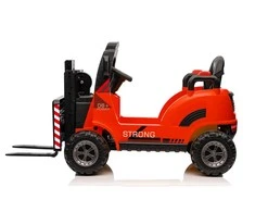 Lean Cars Vienvietis vaikiškas elektromobilis Forklift WH101, raudonas