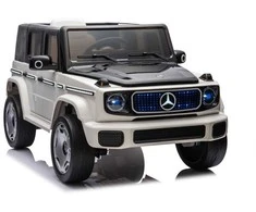 Lean Cars Vienvietis vaikiškas elektromobilis Mercedes EQG 4x4, baltas