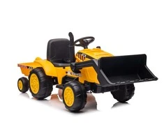 Lean Cars Akumuliatorinis traktorius su priekaba S617 geltonas