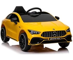 Lean Cars Vienvietis elektromobilis vaikams Mercedes CLA 45s AMG, geltonas