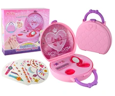 Lean Toys Grožio rinkinys vaikams, rožinis lagaminas, Anlily