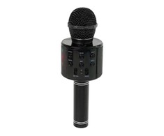 Lean Toys Belaidis mikrofonas su USB garsiakalbiu WS-858, juodas