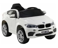Lean Cars BMW X6 Baltas - Electric Ride On Car
