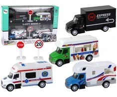 Žaislinių automobilių rinkinys Lean Toys Die-cast City Series