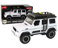 Automobilis visureigis Lean Toys, baltas, 23x14x11 cm