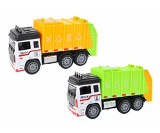 Žaislinis šiukšliavežės automobilis Lean Toys, 13x7x5 cm, 1 vnt