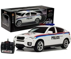 Lean Toys Policijos automobilis su nuotolinio valdymo pultu 1:14